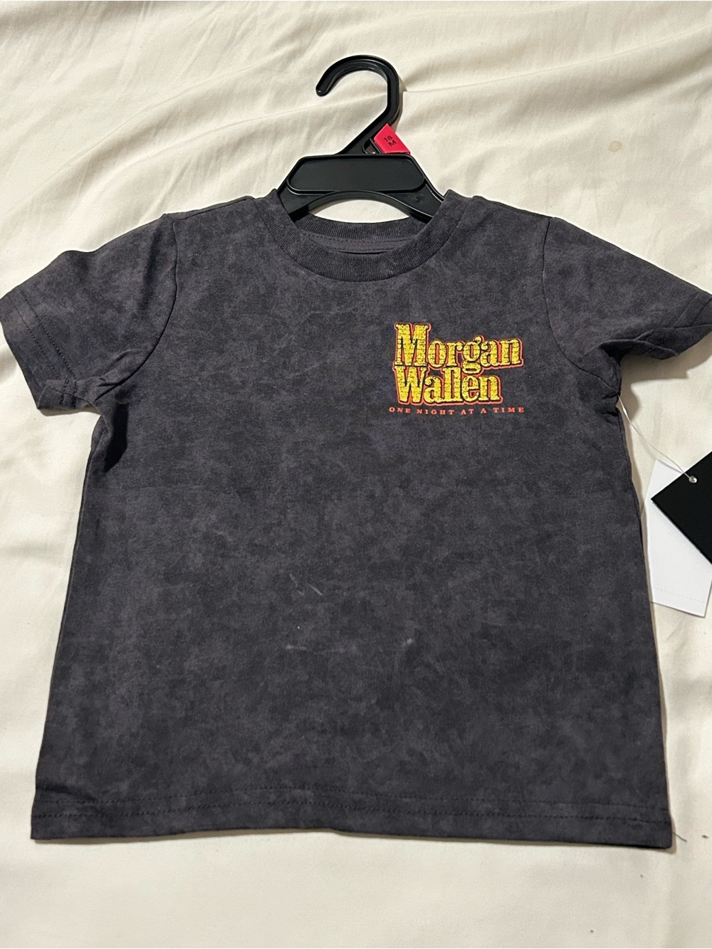 Kids' Black Graphic Tee Morgan Wallen size 5 NWT
